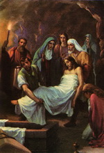 14 стація - Тіло Ісуса вкладають до гобу