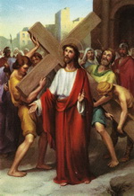 Ісус бере Хрест на свої Рамена